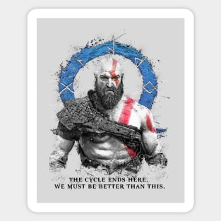 Kratos Sticker